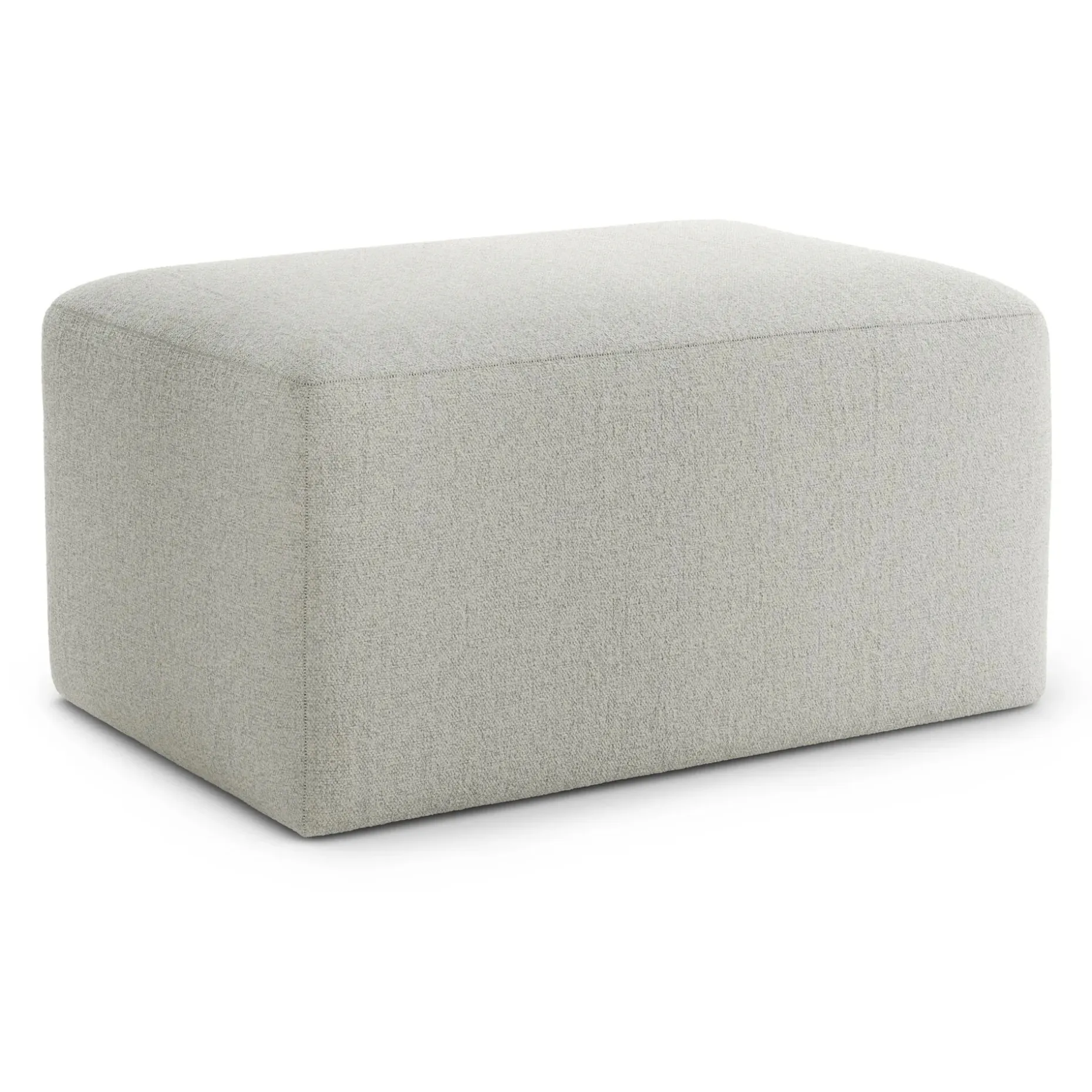 Juni 34" Ottoman - Clover Ivory