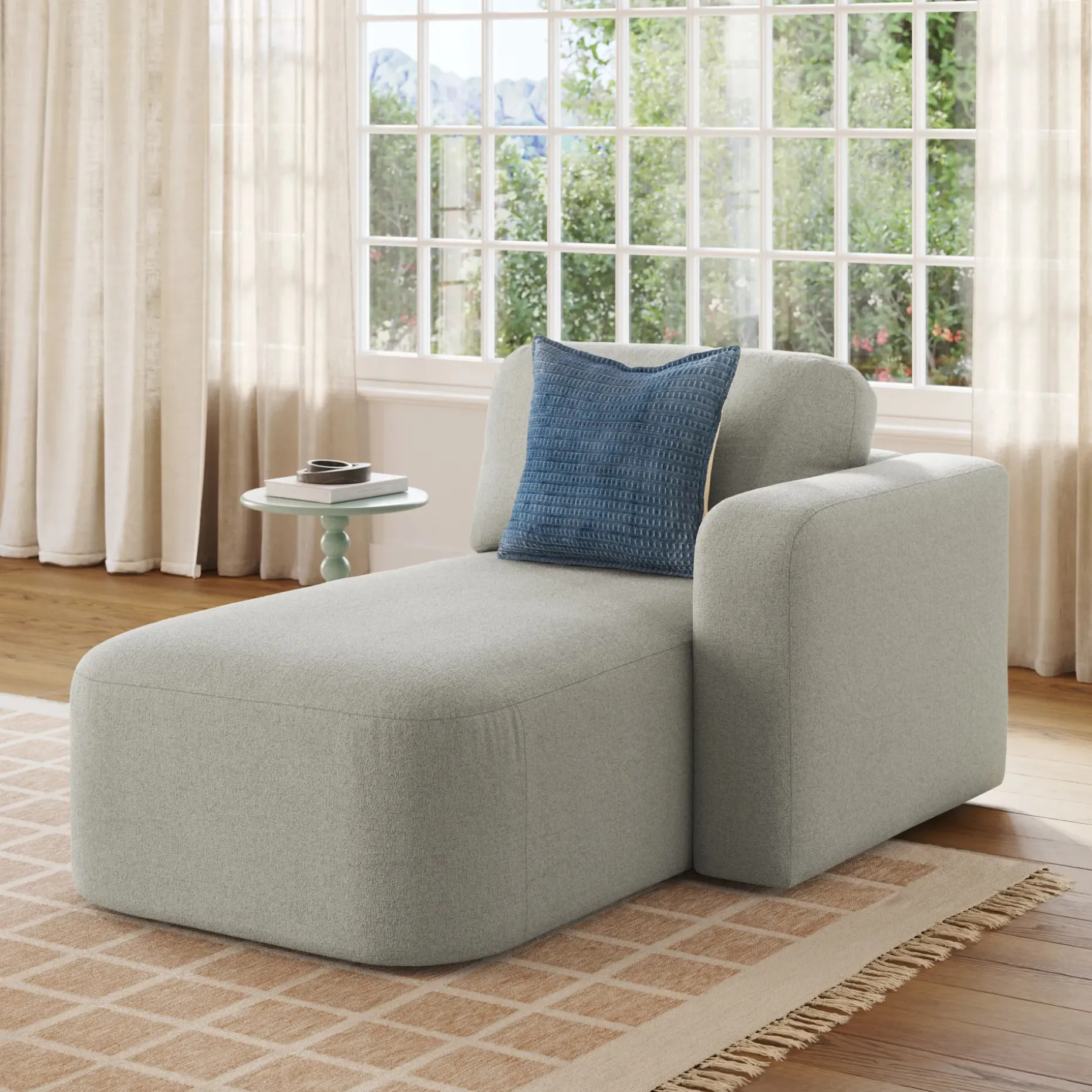 Juni 43.25" Right Chaise Module - Clover Ivory