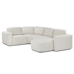 Juni 124.5" Right Conversational Sectional - Clover Ivory