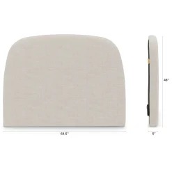 Kaleo Full Headboard - Clay Taupe