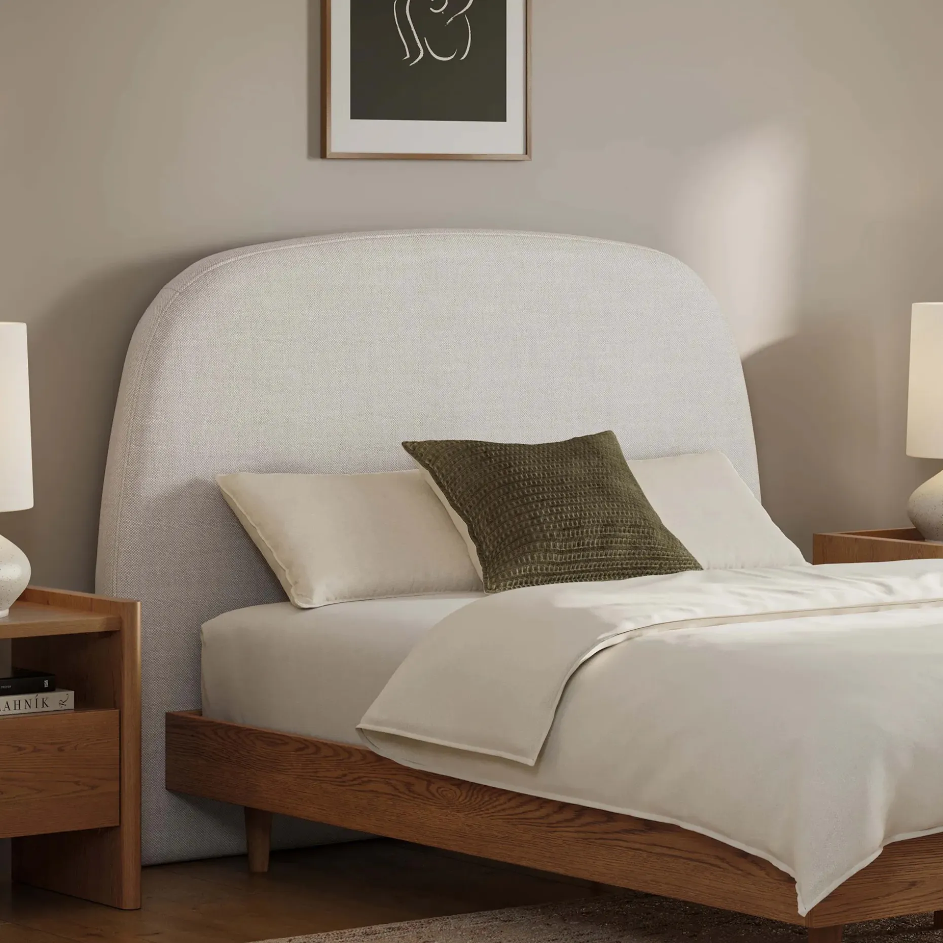 Kaleo Full Headboard - Clay Taupe