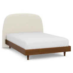 Kaleo Full Headboard - Ivory Wool Bouclé
