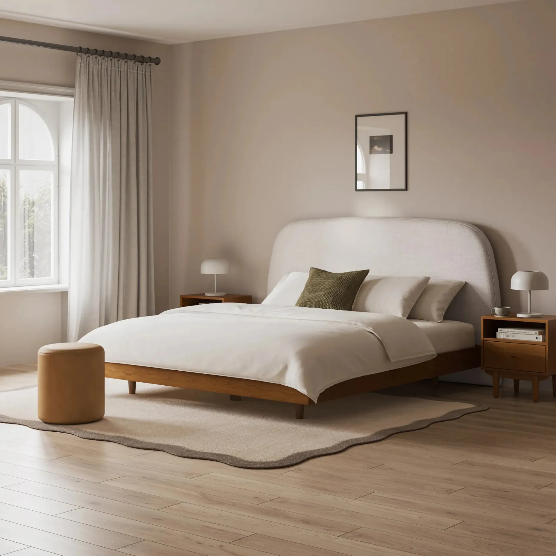 Kaleo King Headboard - Clay Taupe