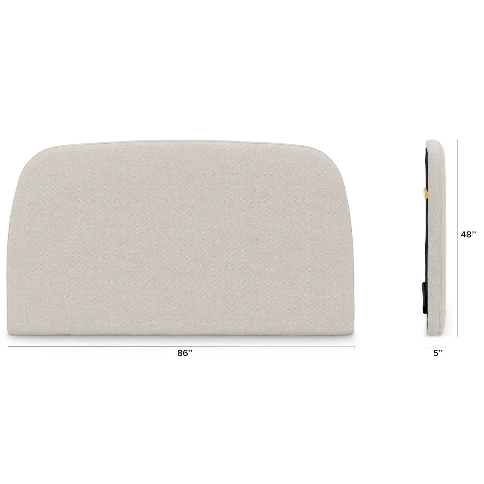 Kaleo King Headboard - Clay Taupe