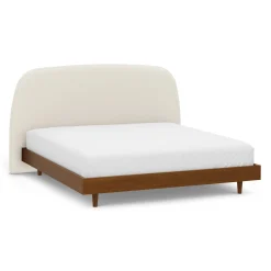Kaleo King Headboard - Ivory Wool Bouclé