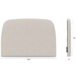Kaleo Queen Headboard - Clay Taupe