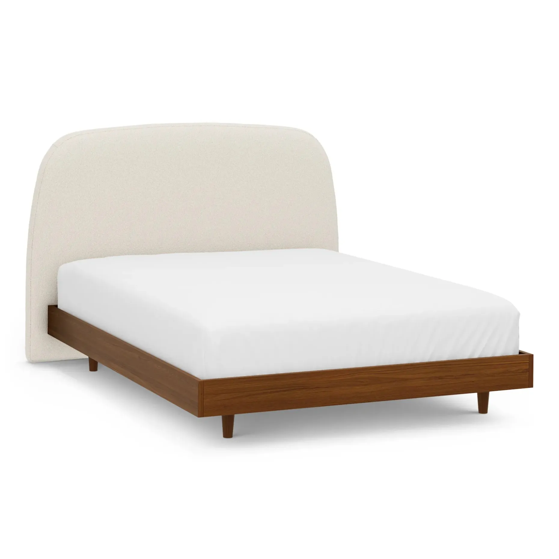 Kaleo Queen Headboard - Ivory Wool Bouclé