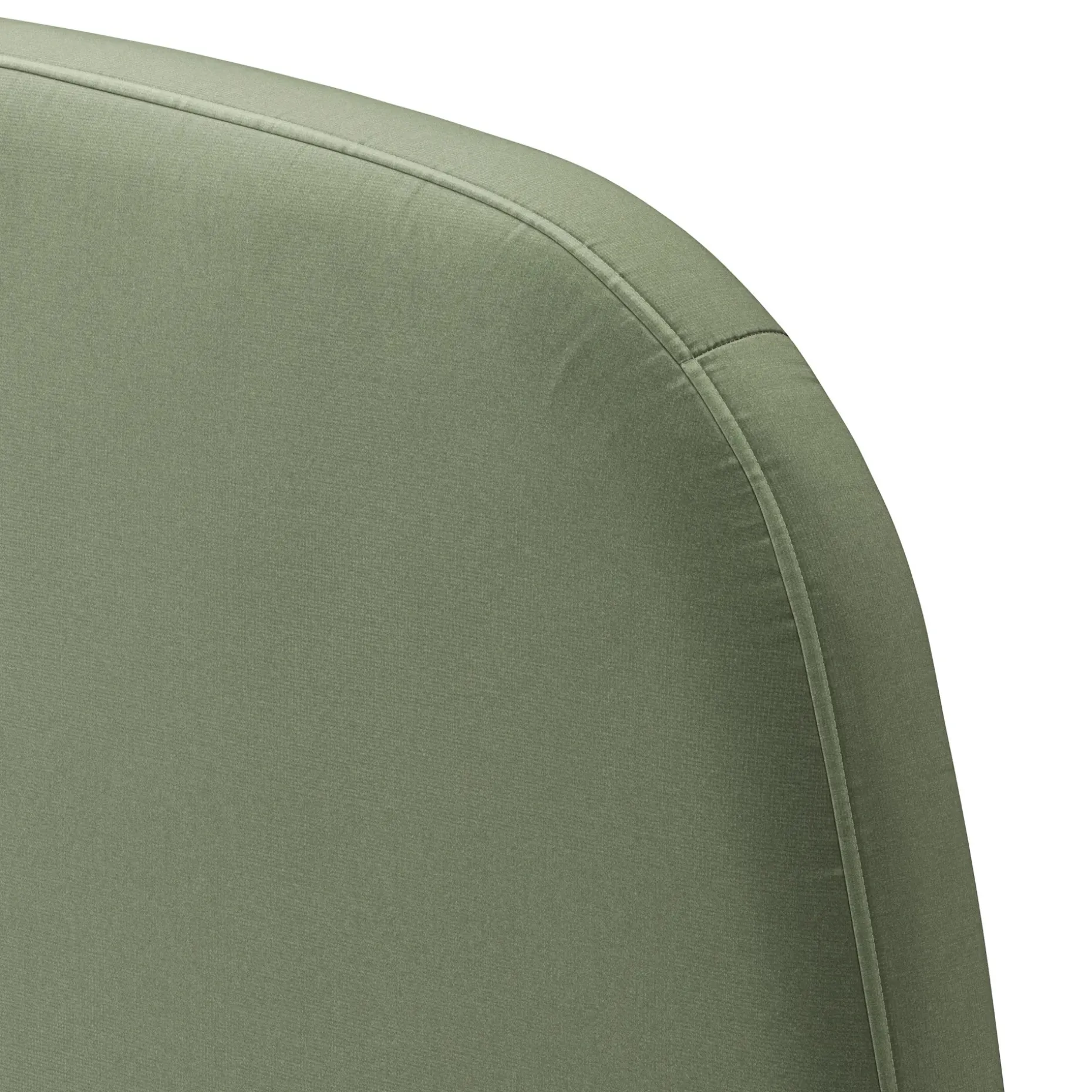 Kaleo Queen Velvet Headboard - Plush Pacific Sage
