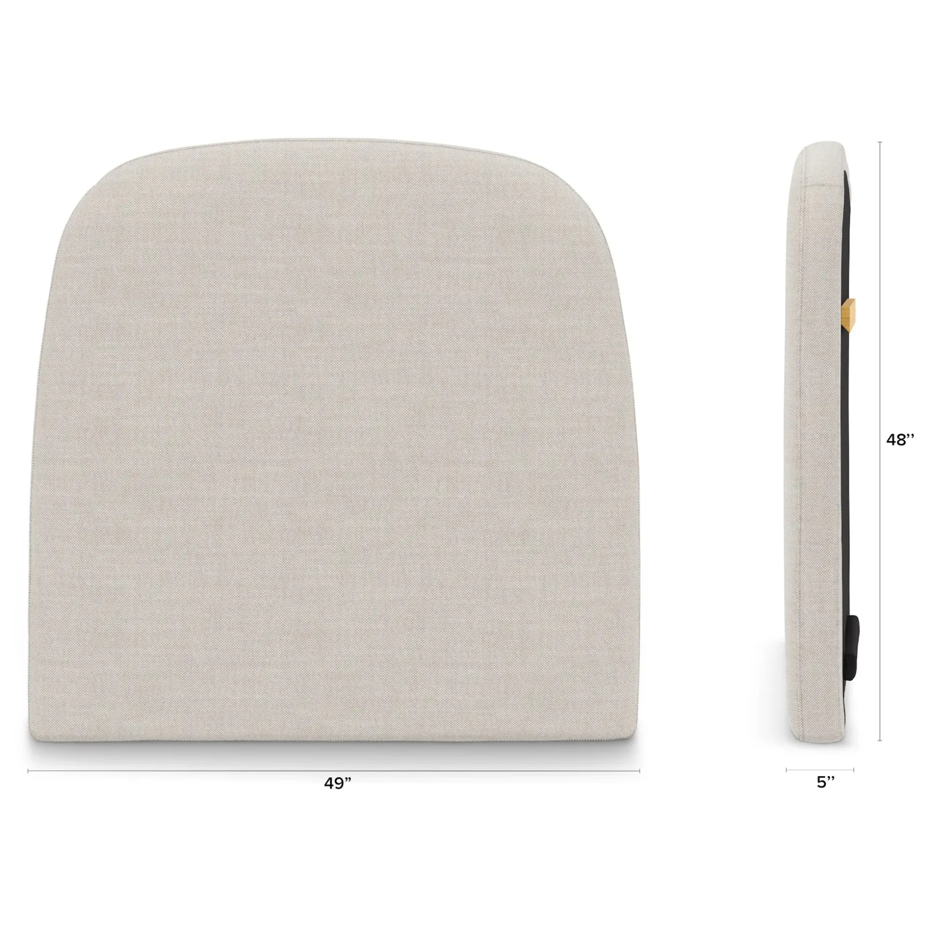 Kaleo Twin Headboard - Clay Taupe