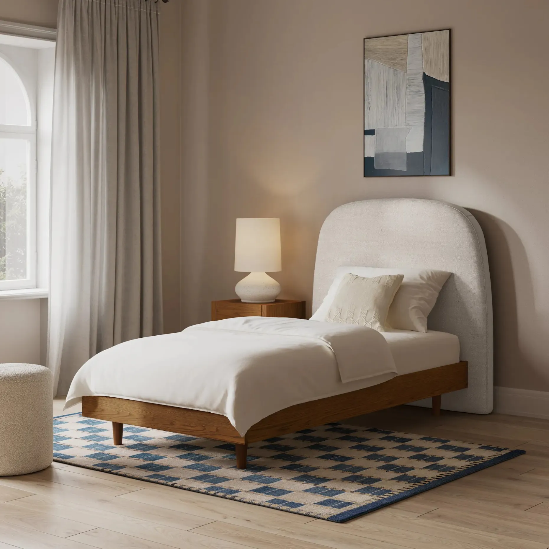 Kaleo Twin Headboard - Clay Taupe