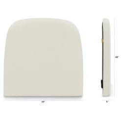 Kaleo Twin Headboard - Ivory Wool Bouclé