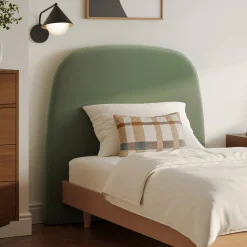 Kaleo Twin Velvet Headboard - Plush Pacific Sage