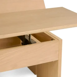 Karl 46" Lift-Top Storage Coffee Table - White Oak