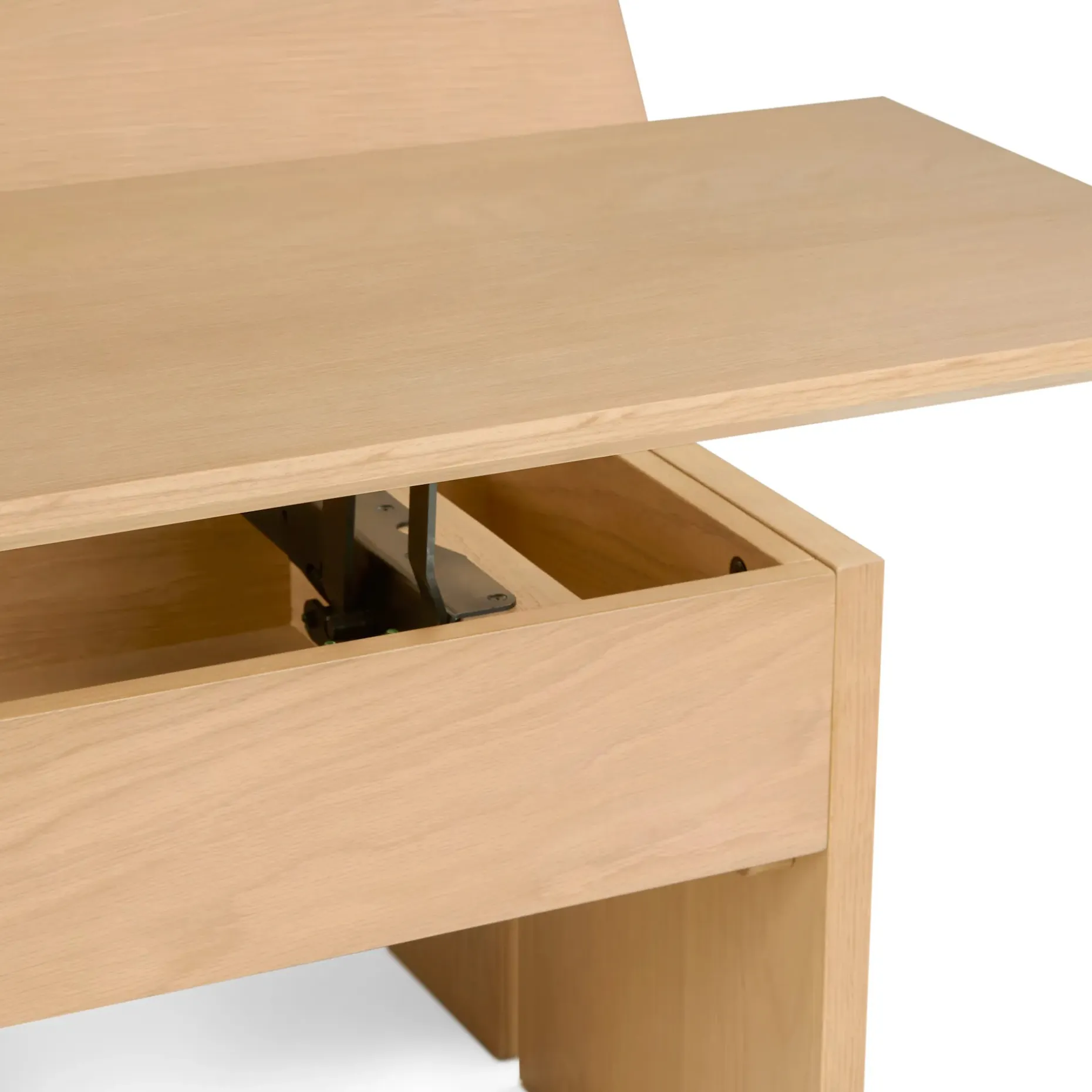 Karl 46" Lift-Top Storage Coffee Table - White Oak