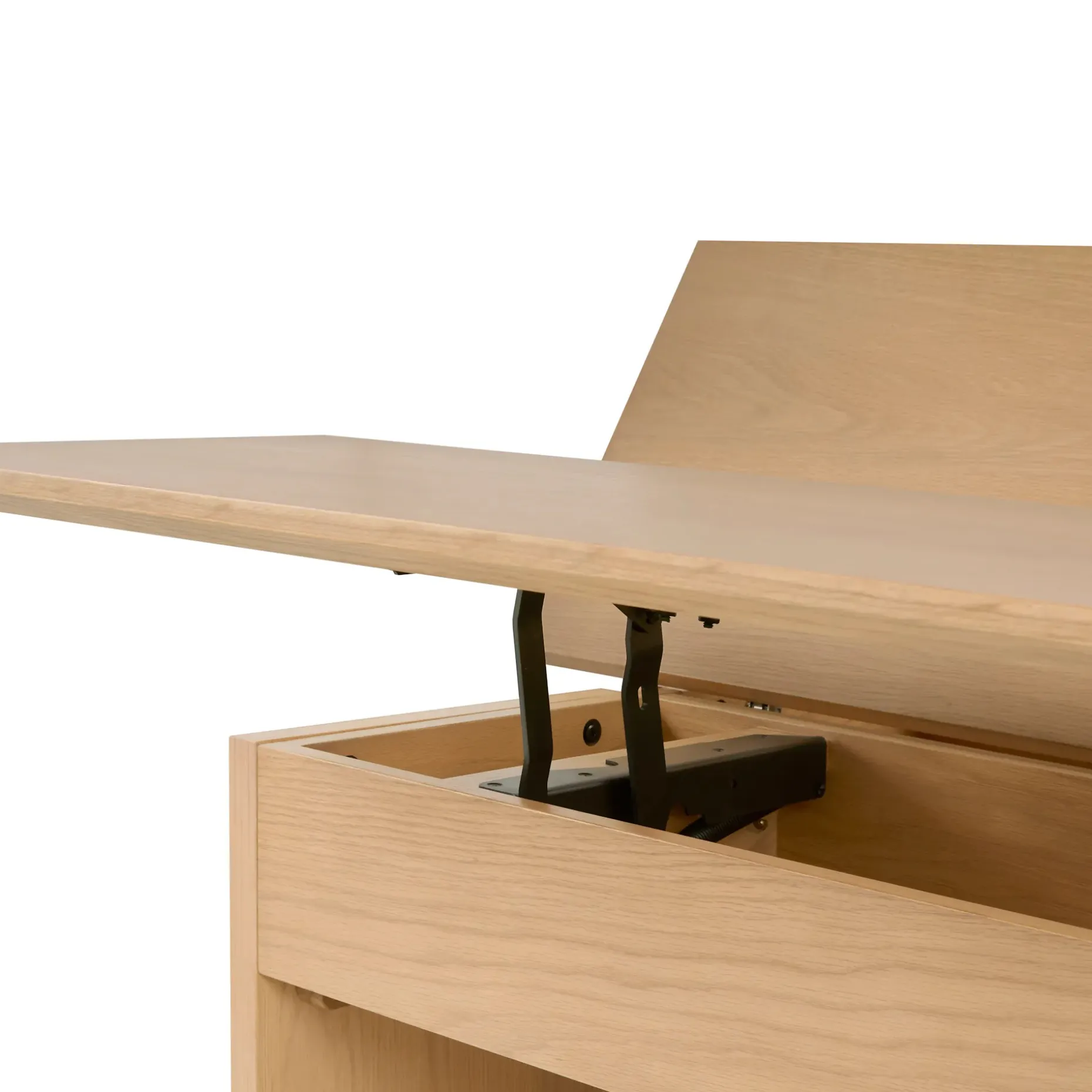 Karl 46" Lift-Top Storage Coffee Table - White Oak