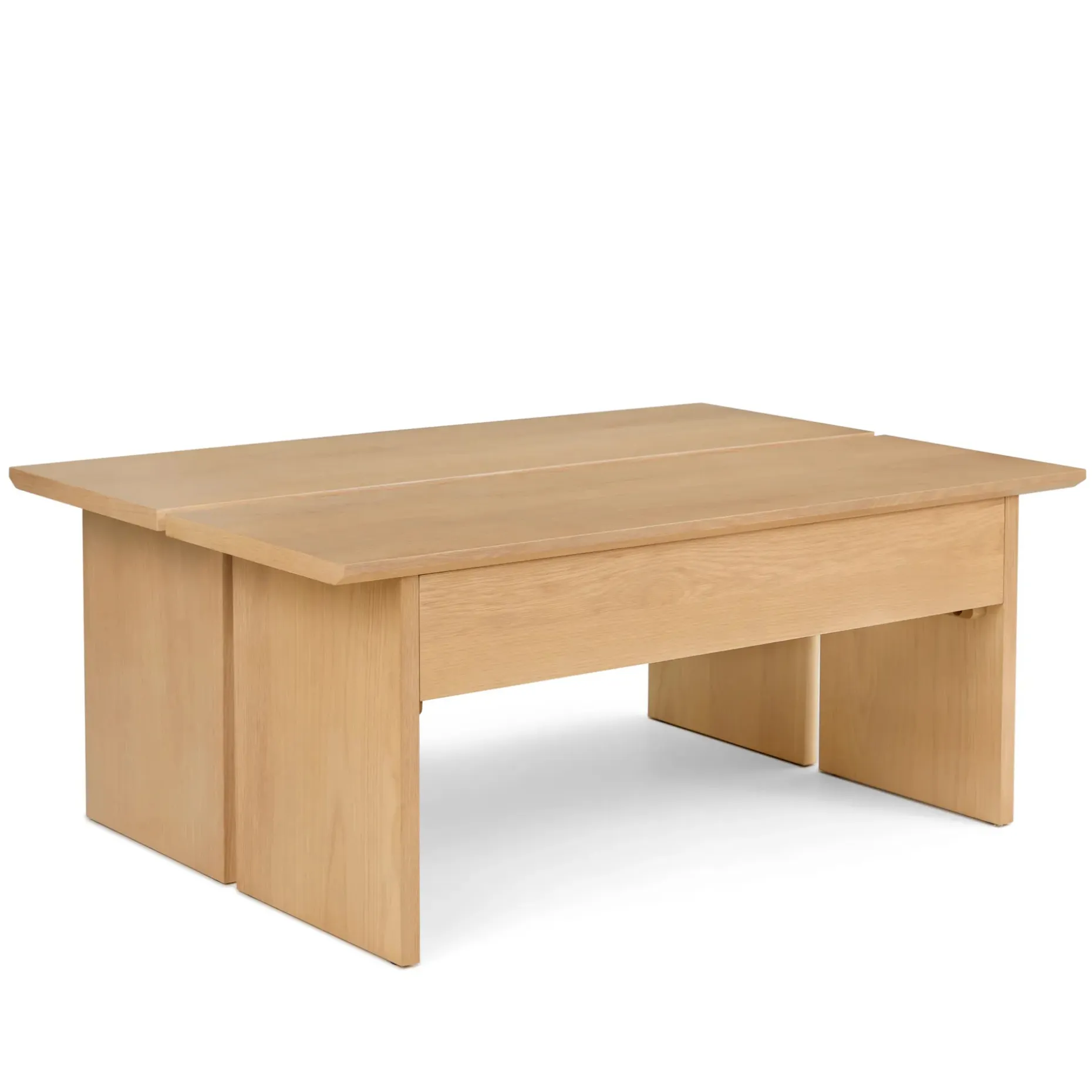 Karl 46" Lift-Top Storage Coffee Table - White Oak