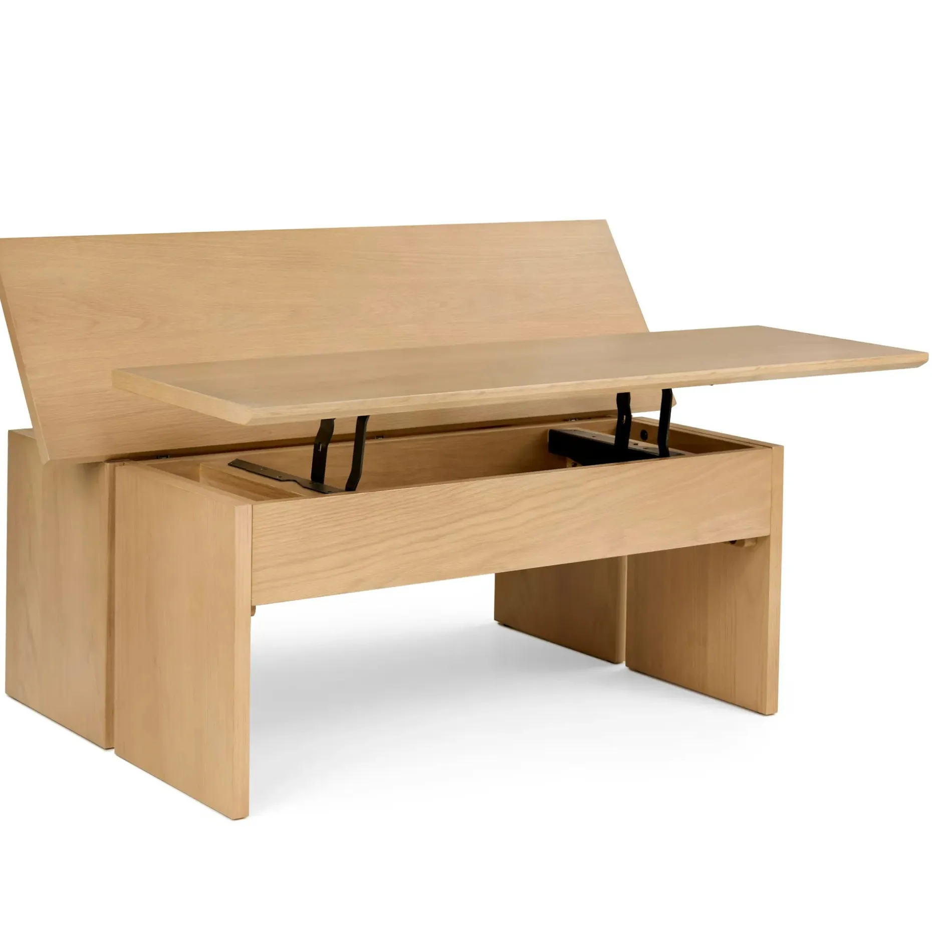 Karl 46" Lift-Top Storage Coffee Table - White Oak
