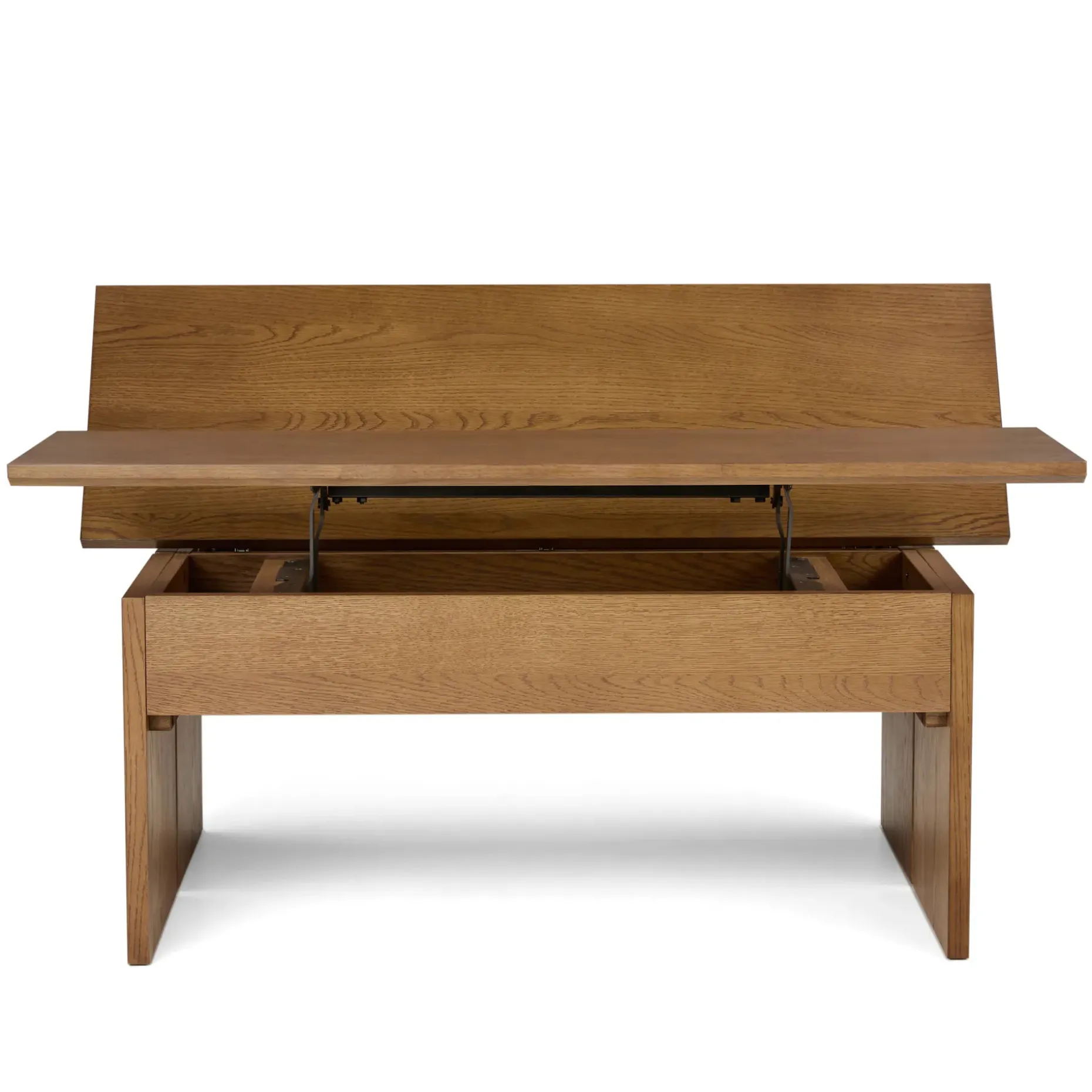 Karl 46" Lift-Top Storage Coffee Table - Smoked Oak