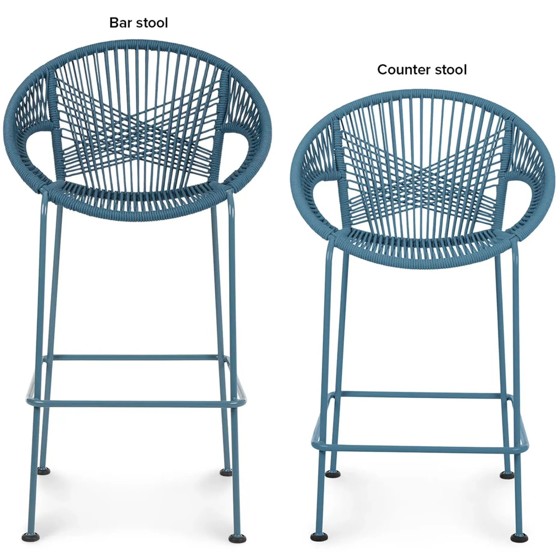 Kasiko Outdoor Counter Stool - Storm Blue