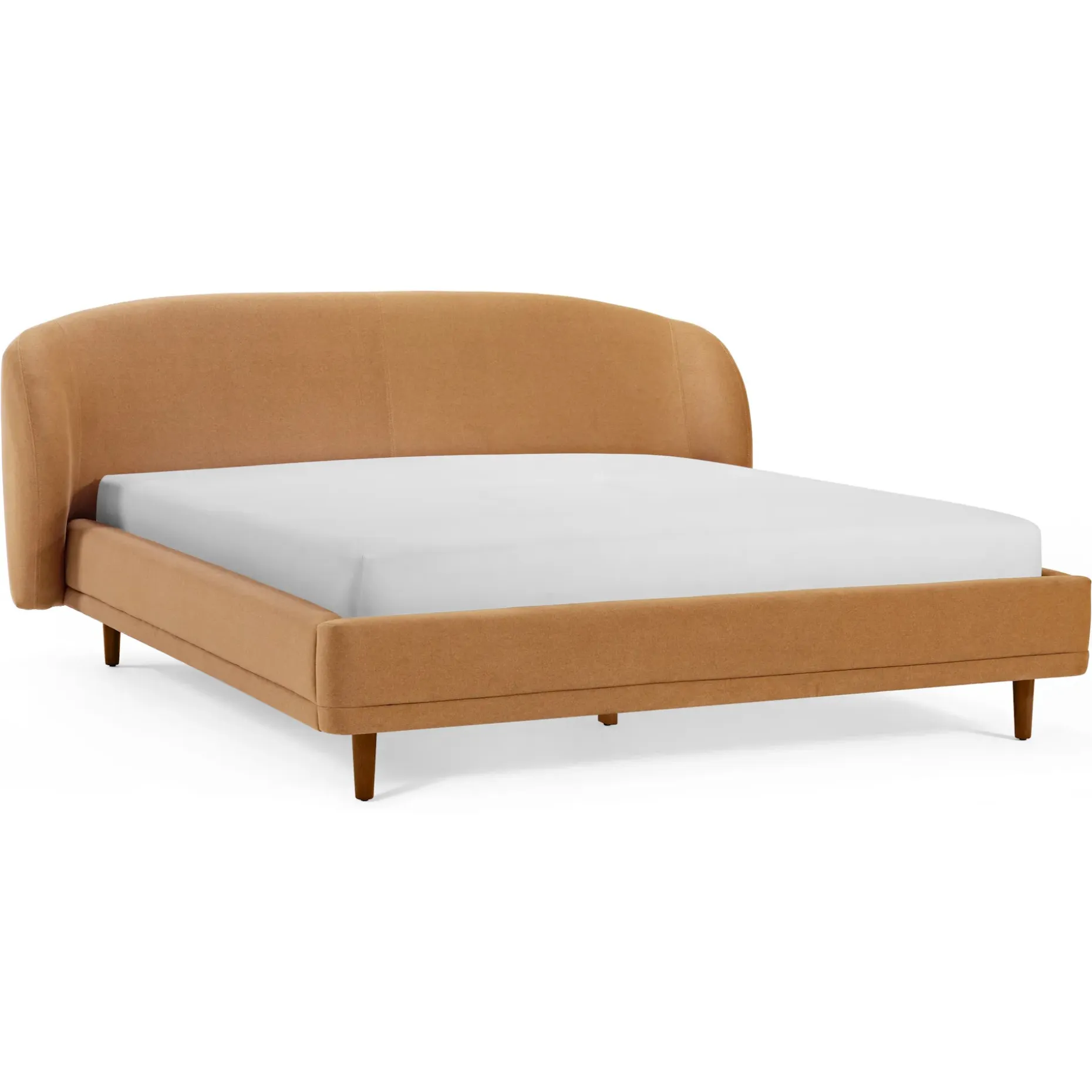 Kayra King Upholstered Bed - Felted Ginger