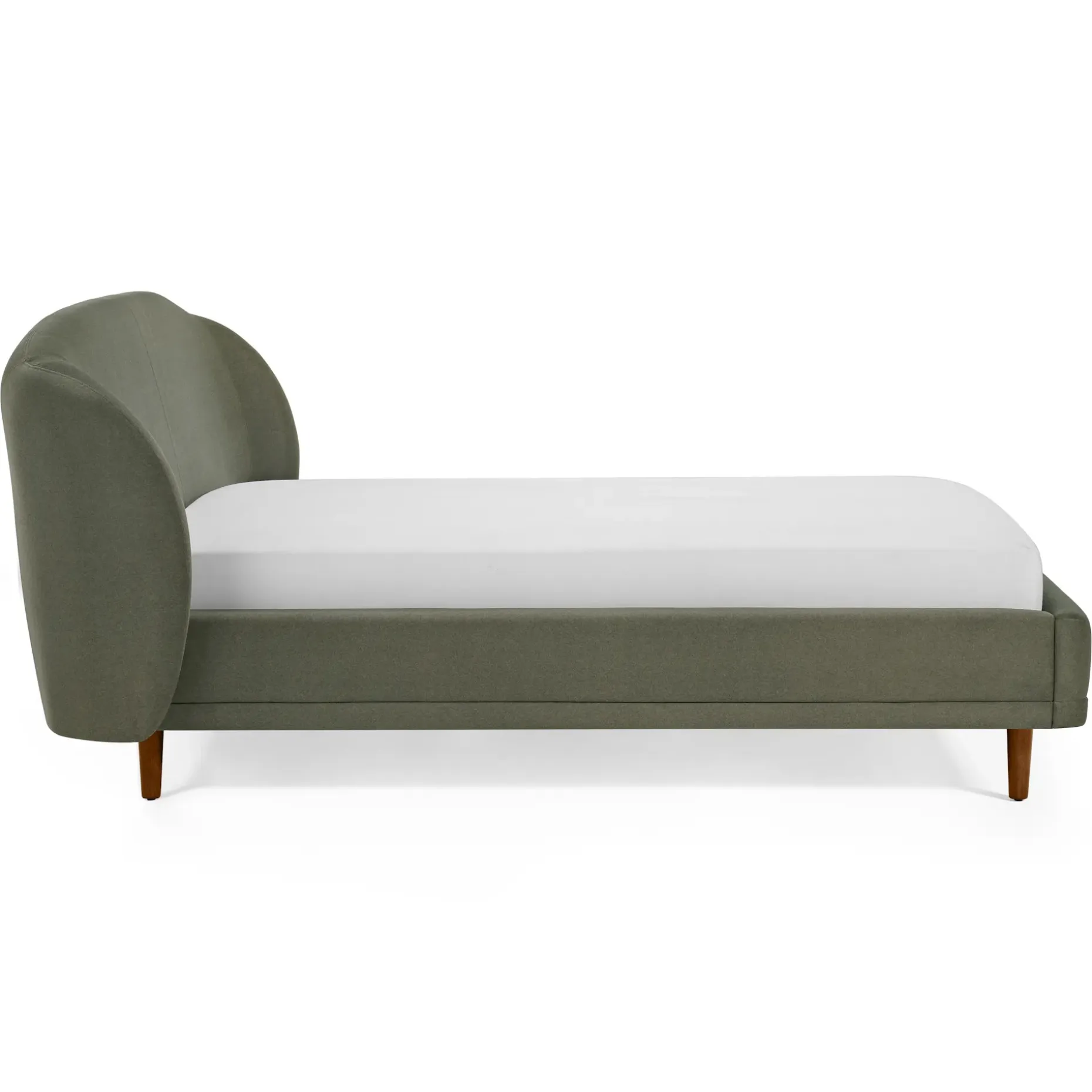 Kayra King Upholstered Bed - Felted Green