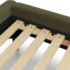 Kayra King Upholstered Bed - Felted Green