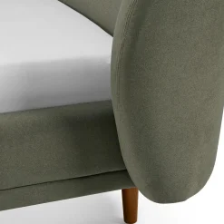 Kayra King Upholstered Bed - Felted Green