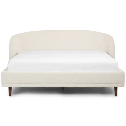 Kayra King Upholstered Bed - Ivory Bouclé