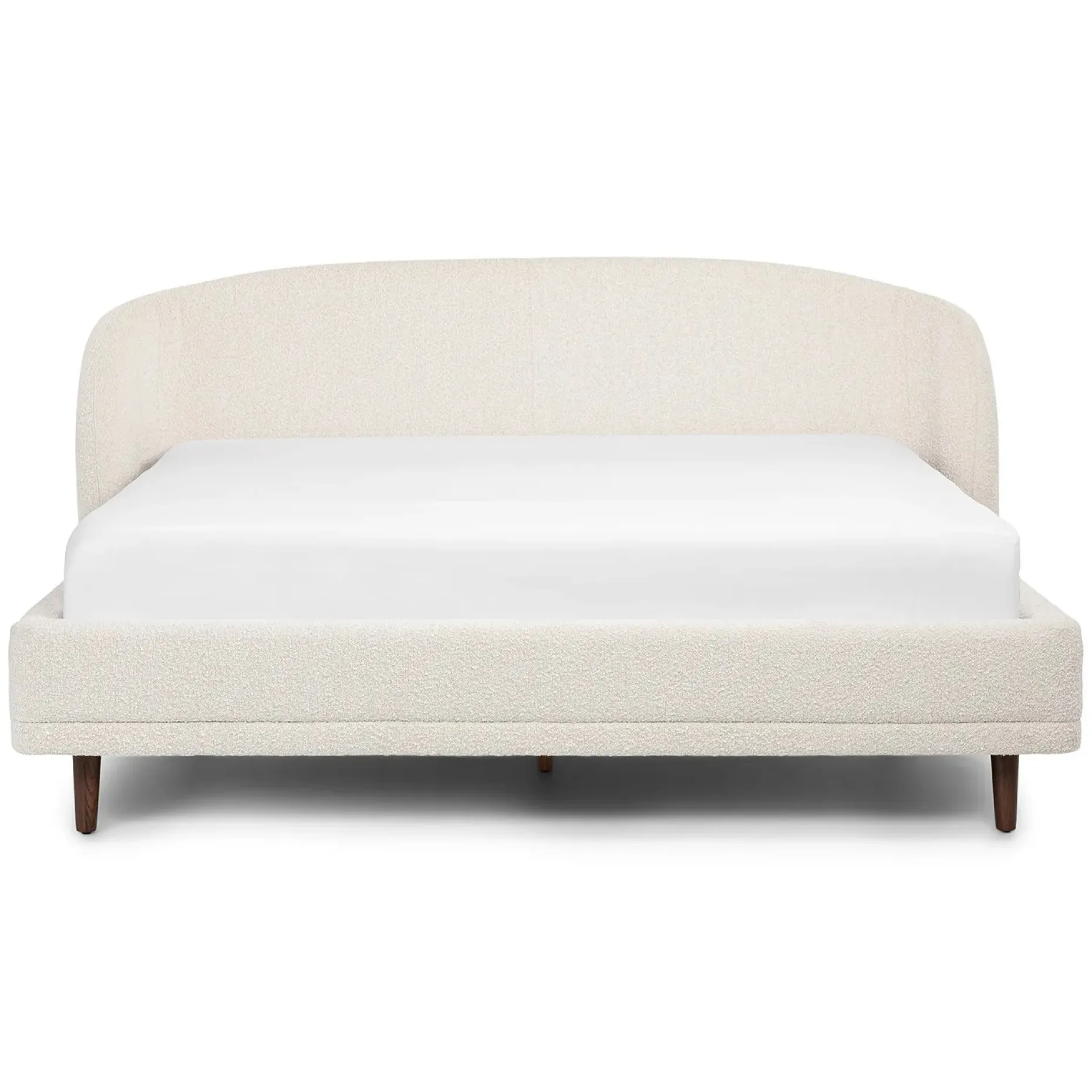 Kayra King Upholstered Bed - Ivory Bouclé