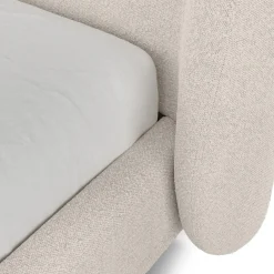 Kayra King Upholstered Bed - Ivory Bouclé
