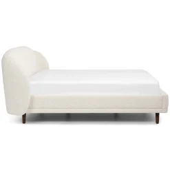 Kayra King Upholstered Bed - Ivory Bouclé
