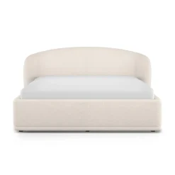 Kayra King Upholstered Storage Bed - Ivory Bouclé