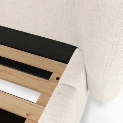 Kayra King Upholstered Storage Bed - Ivory Bouclé
