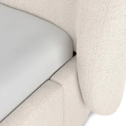 Kayra King Upholstered Storage Bed - Ivory Bouclé