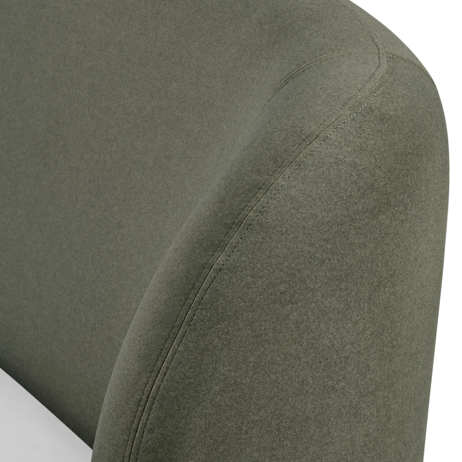 Kayra Queen Upholstered Bed - Felted Green