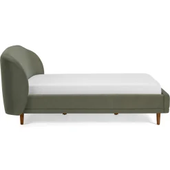 Kayra Queen Upholstered Bed - Felted Green