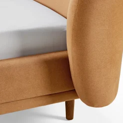 Kayra Queen Upholstered Bed - Felted Ginger