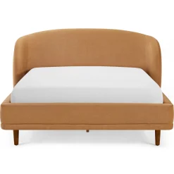 Kayra Queen Upholstered Bed - Felted Ginger