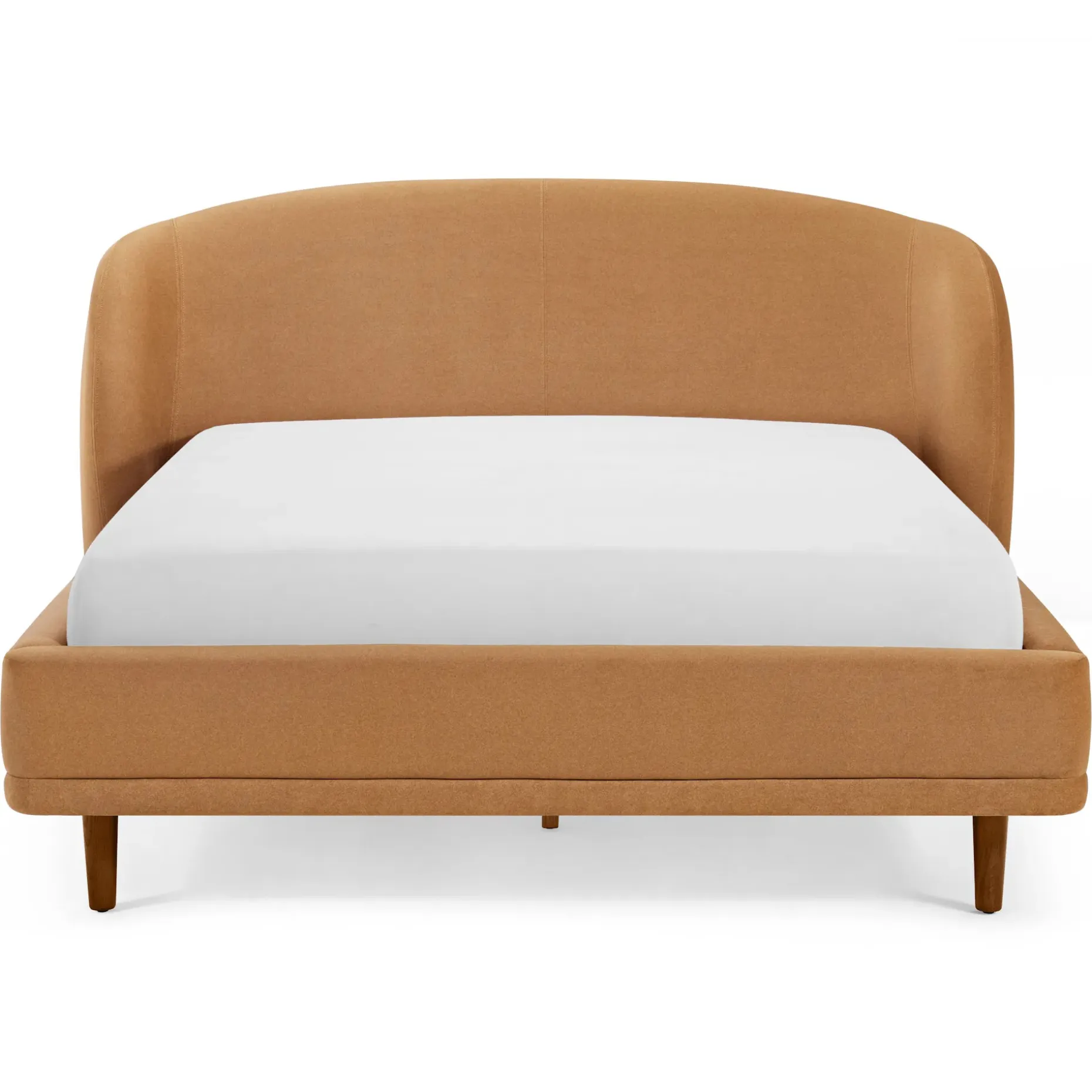 Kayra Queen Upholstered Bed - Felted Ginger