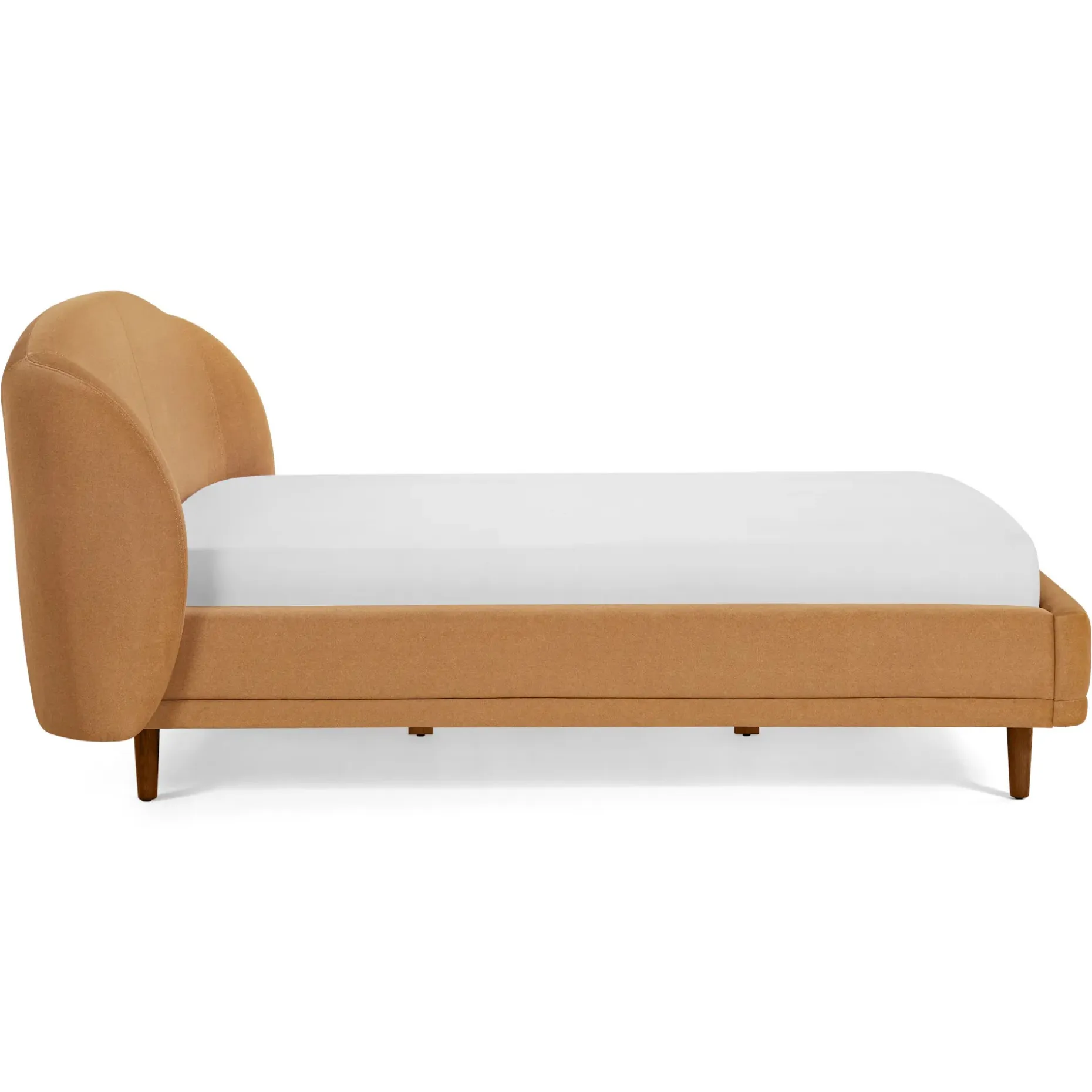 Kayra Queen Upholstered Bed - Felted Ginger