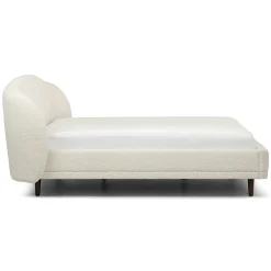 Kayra Queen Upholstered Bed - Ivory Bouclé