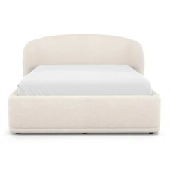 Kayra Queen Upholstered Storage Bed - Ivory Bouclé