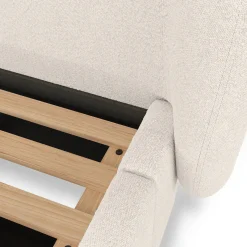 Kayra Queen Upholstered Storage Bed - Ivory Bouclé