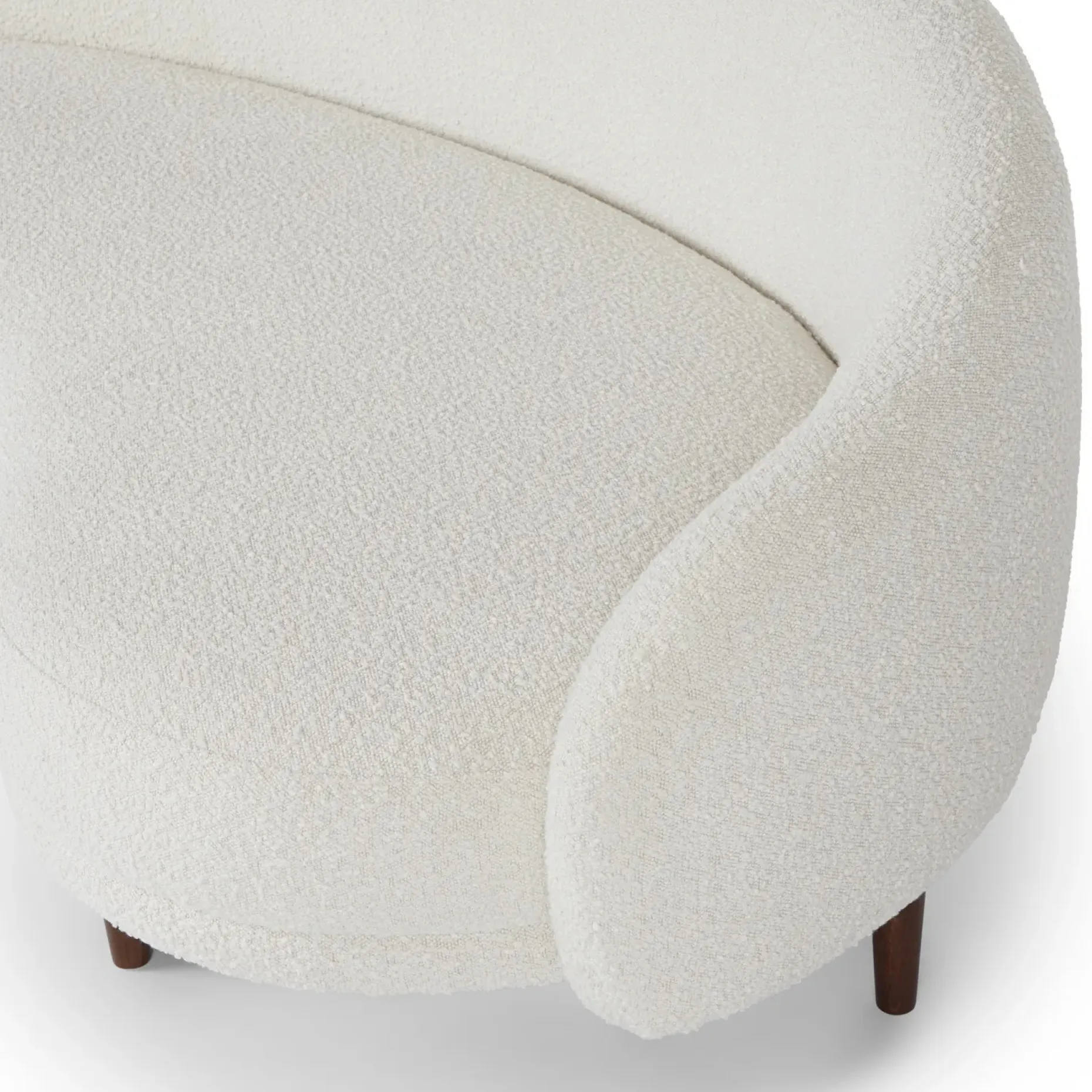 Kayra 87" Sofa - Ivory Bouclé