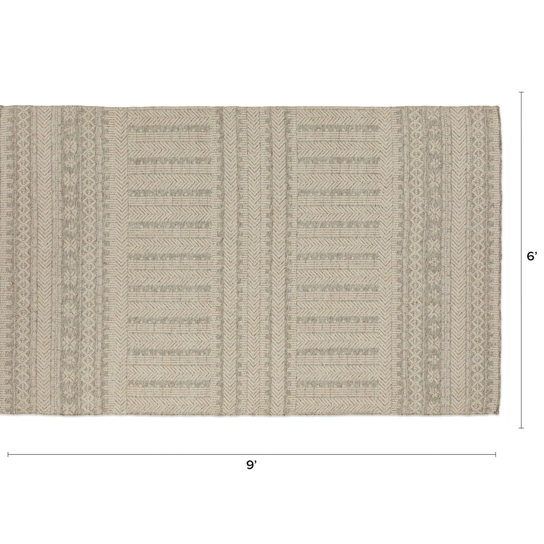 Kiana Indoor/Outdoor Rug 6 x 9 - Beige
