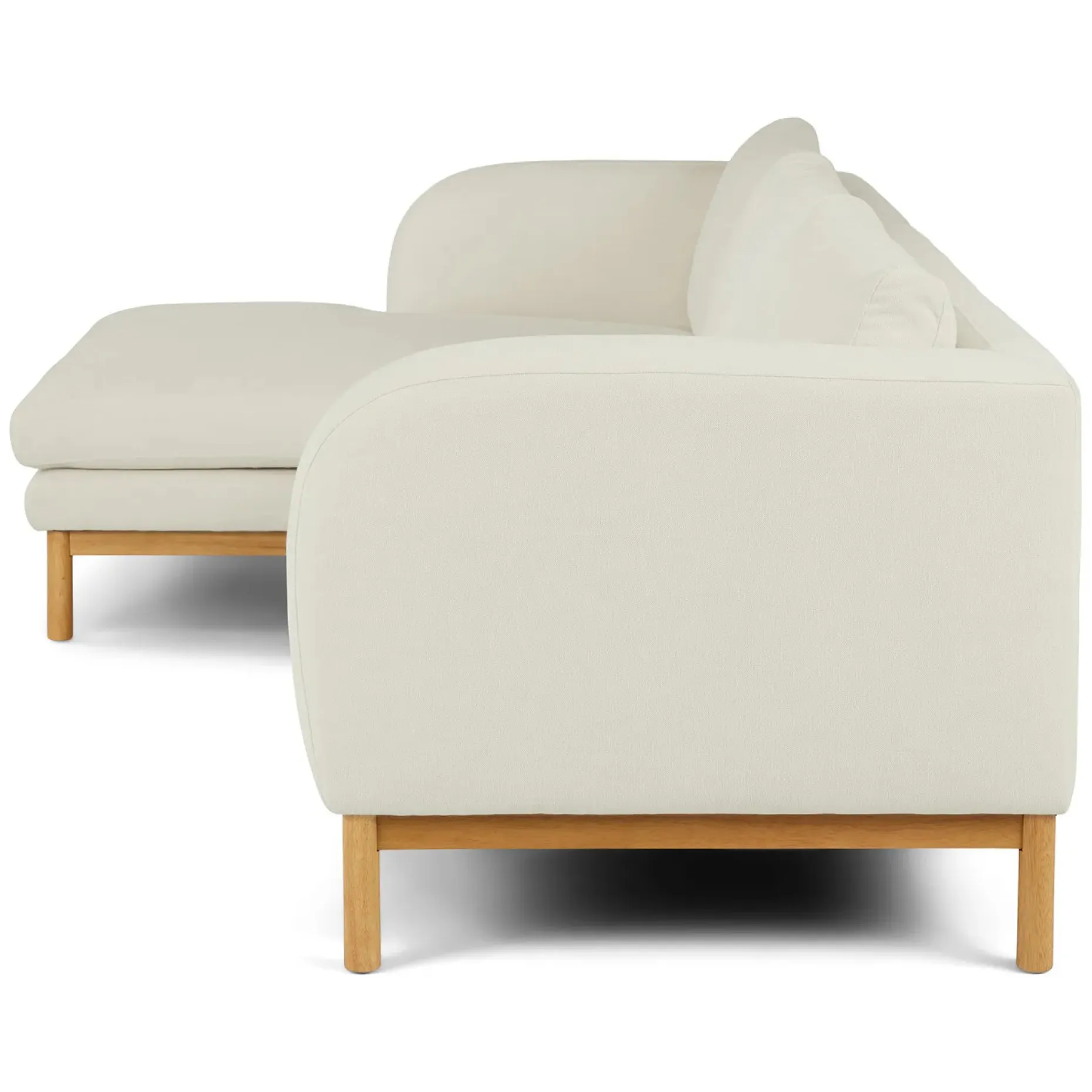 Kinso 115" Left Sectional - Buckler Ivory