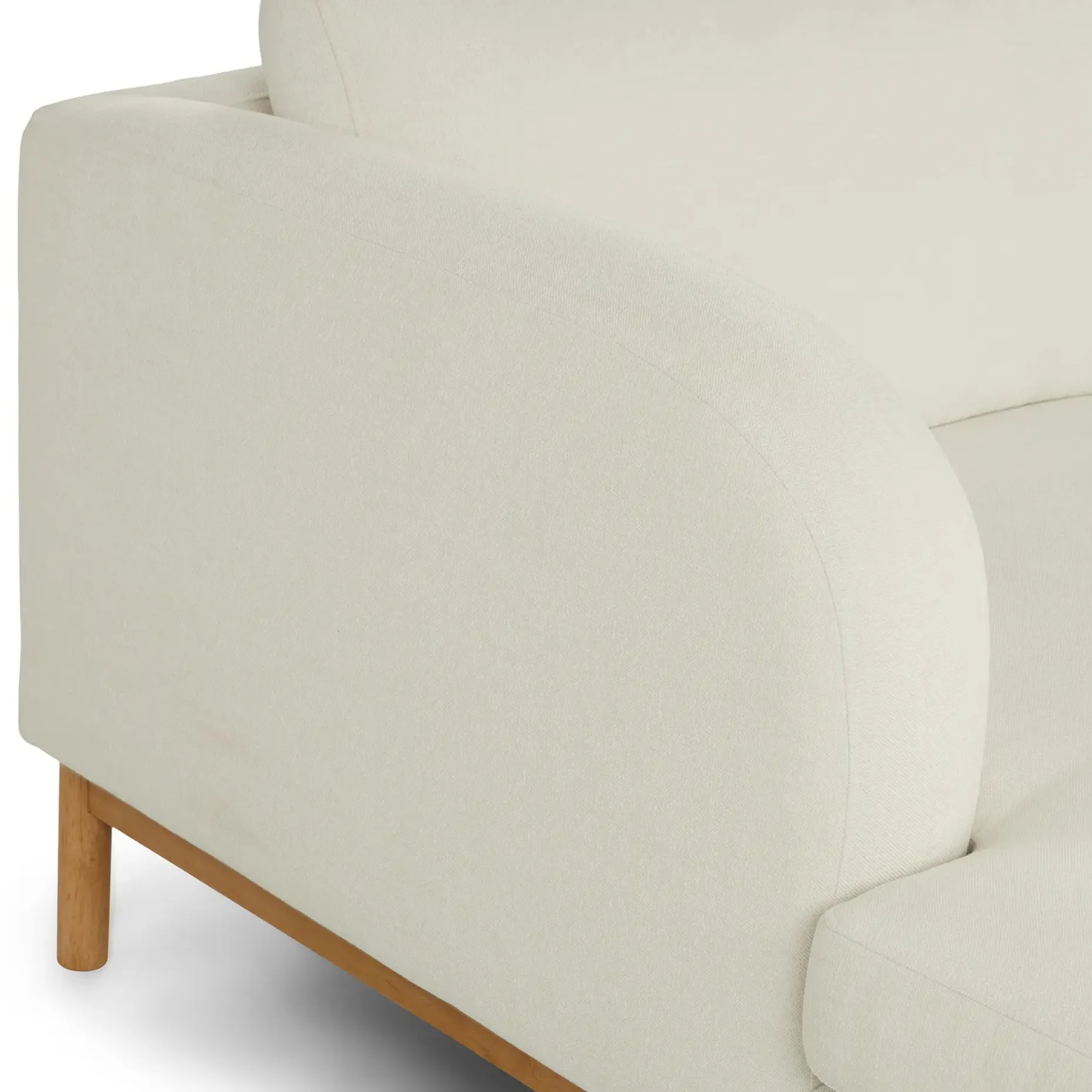 Kinso 115" Left Sectional - Buckler Ivory