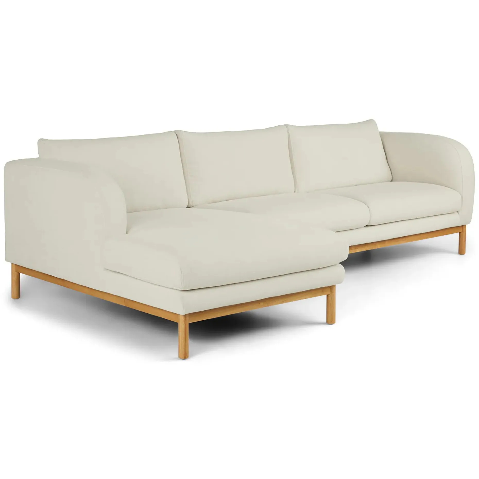 Kinso 115" Left Sectional - Buckler Ivory
