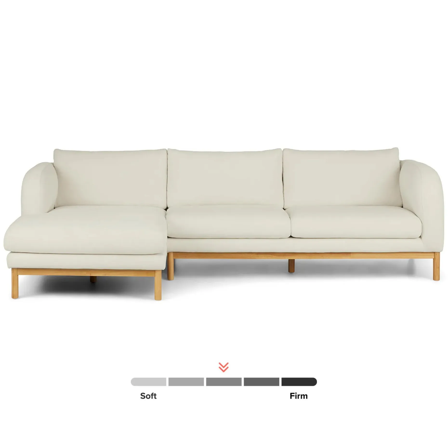 Kinso 115" Left Sectional - Buckler Ivory