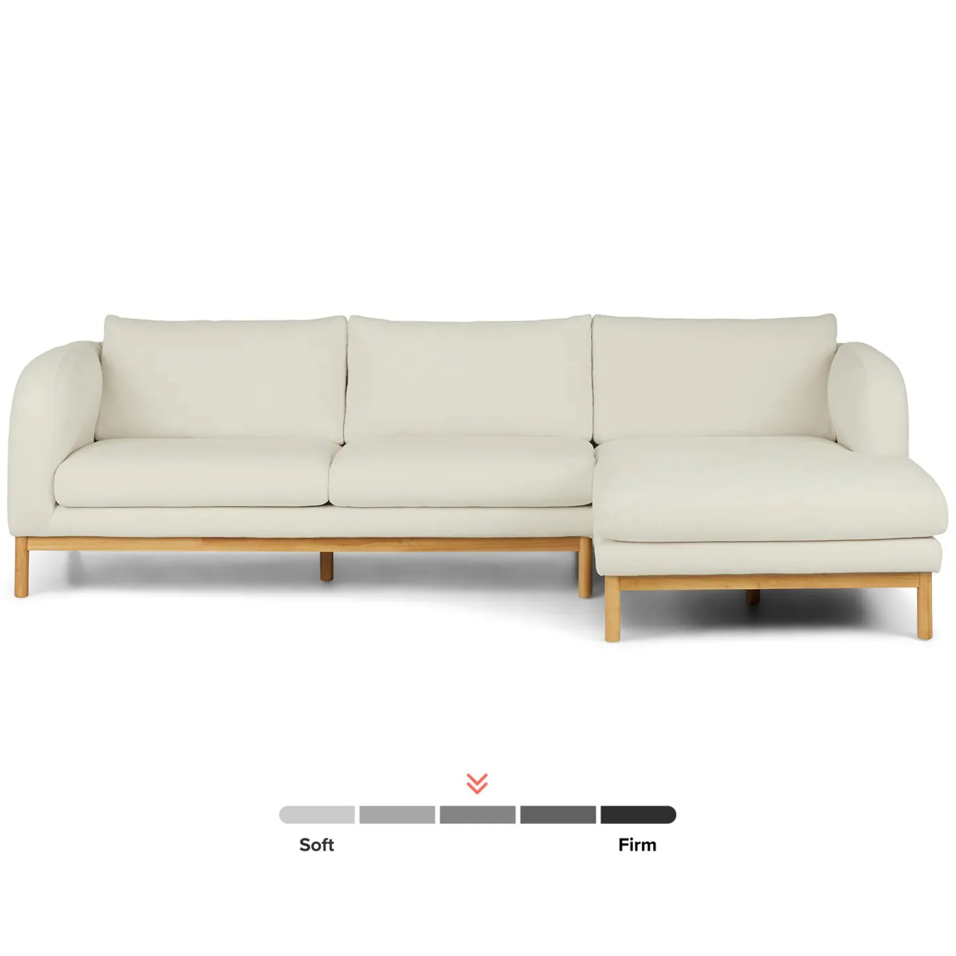 Kinso 115" Right Sectional - Buckler Ivory